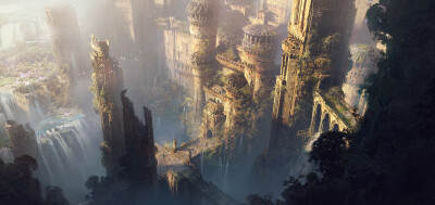 Ruins
From the same folder https://www.artstation.com/artwork/o1dlk
Thanks