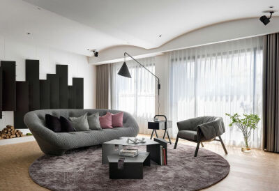 现代房屋简约客厅颜色搭配效果图片2017