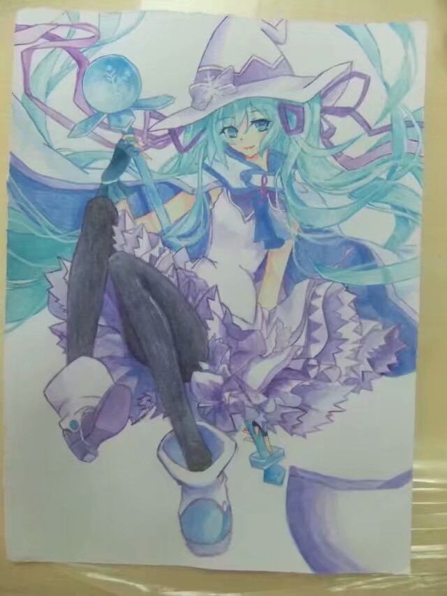 魔法初音手绘