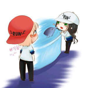 鹿晗＼迪丽热巴＼鹿迪＼陆地夫妇＼手绘