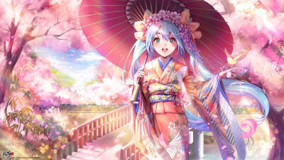 初音未来 樱花 