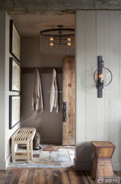 复古玄关背景墙