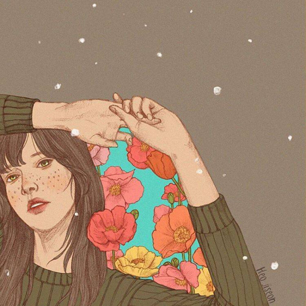 头像韩国插画师heojiseon