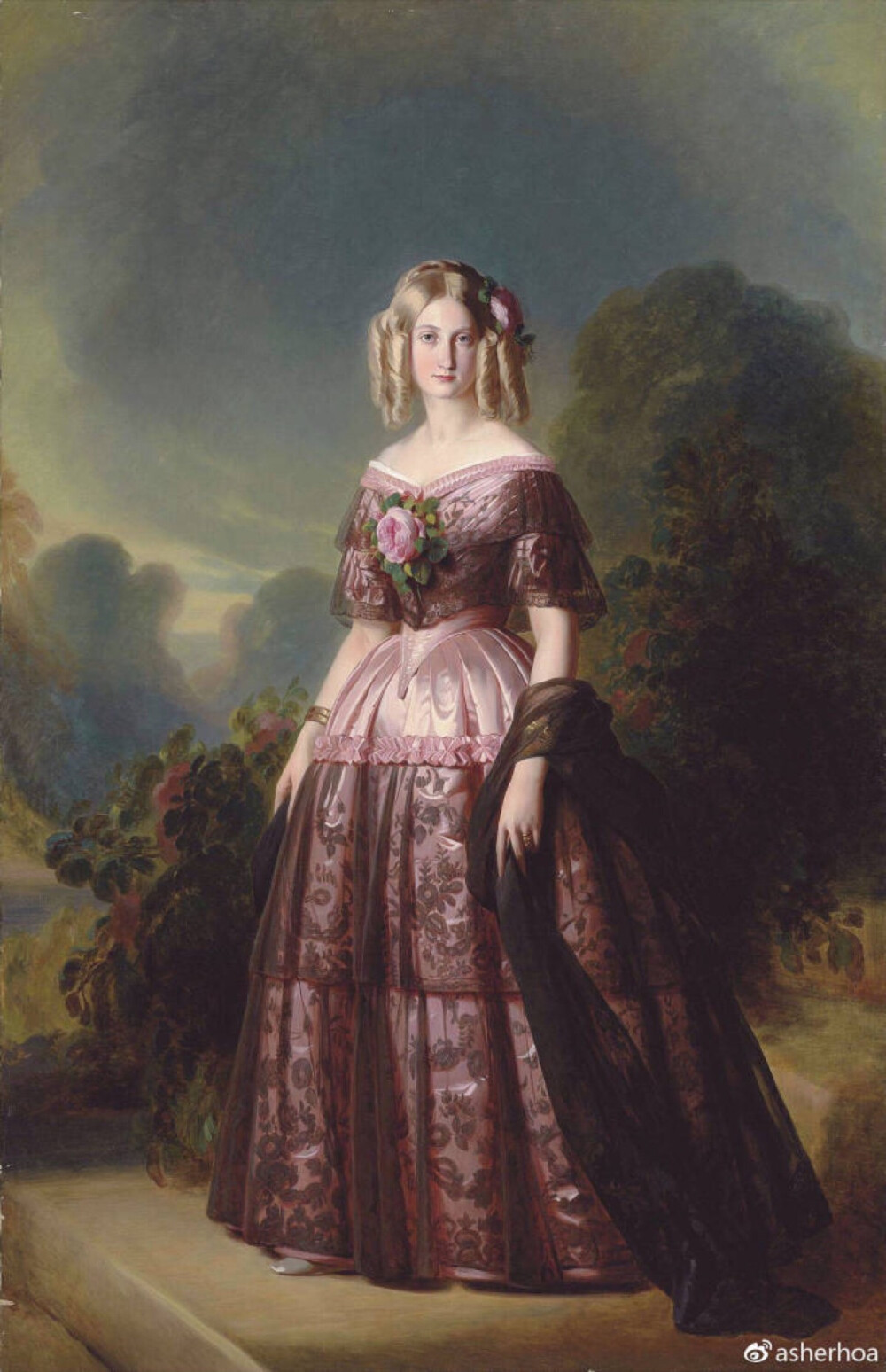 67波旁王朝(两西西里分支)公主,欧马勒公爵夫人maria carolina