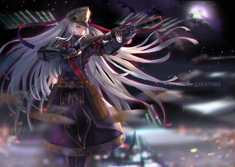 Re：CREATORS 军服の姫君 绘师：電鬼 本作品pixiv id=63304374