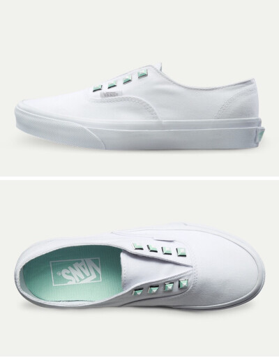 薄荷绿 白 vans