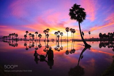 充满视觉想象的小清新剪影美图图片