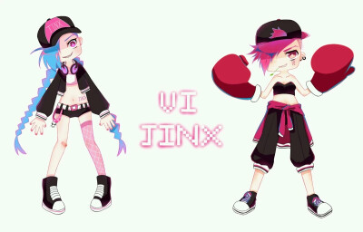 蔚&jinx 手绘