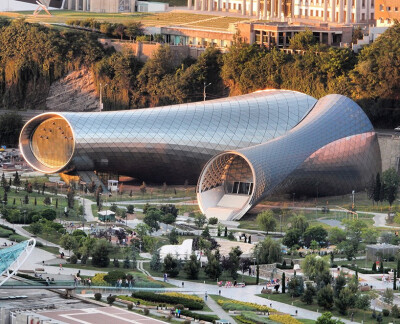 Rhike Park Music Theater and Exhibition Hall by Fuksas
Photographer - Joel Rookwood