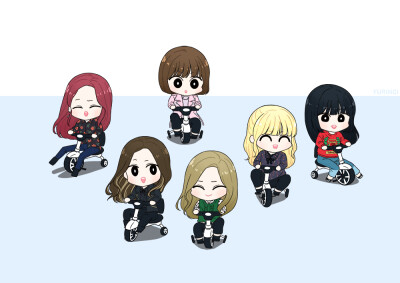 gfriend 卡通 周偶
cr: YURINGI