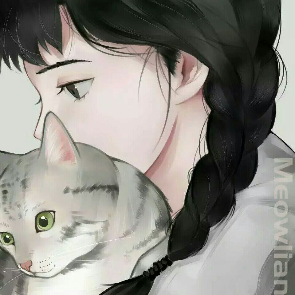 女孩和猫