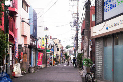 日本，街道，胶片
