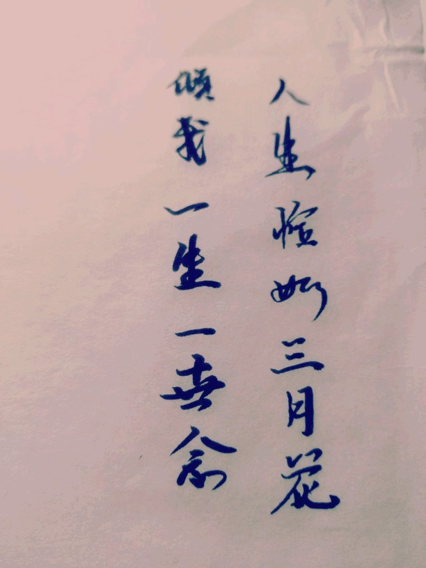 毛笔字