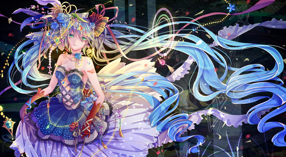 初音未来 绘师：八里 本作品pixiv id=45033207