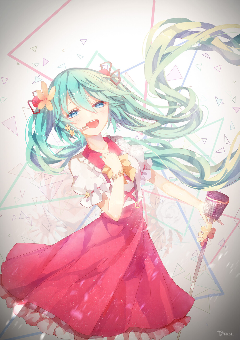 初音未来 绘师：八里 本作品pixiv id=58733108