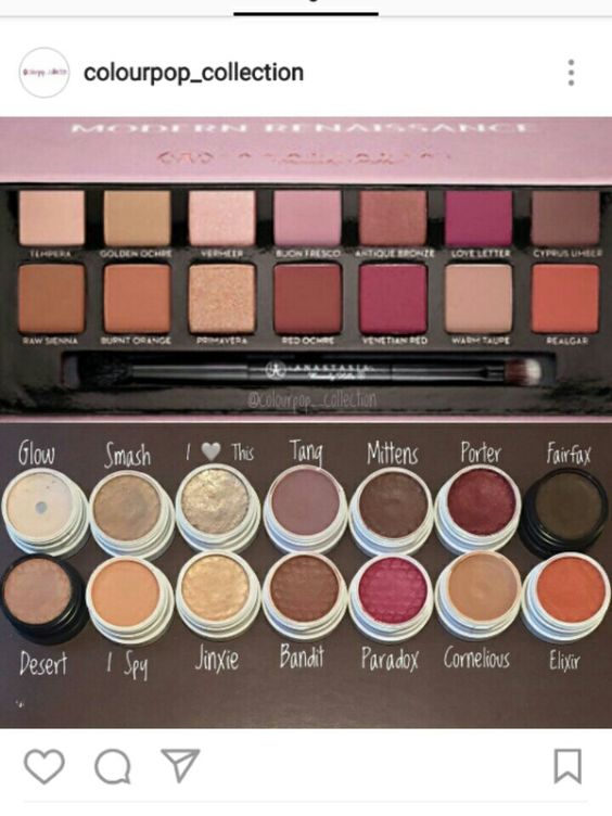 ABH modern renaissance palette文艺复兴盘 DUPE from Colourpop
来源https://www.pinterest.de/pin/204280533077841930/