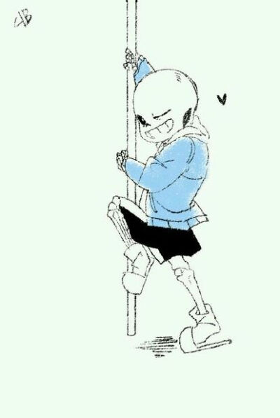 跳钢管舞中的Sans