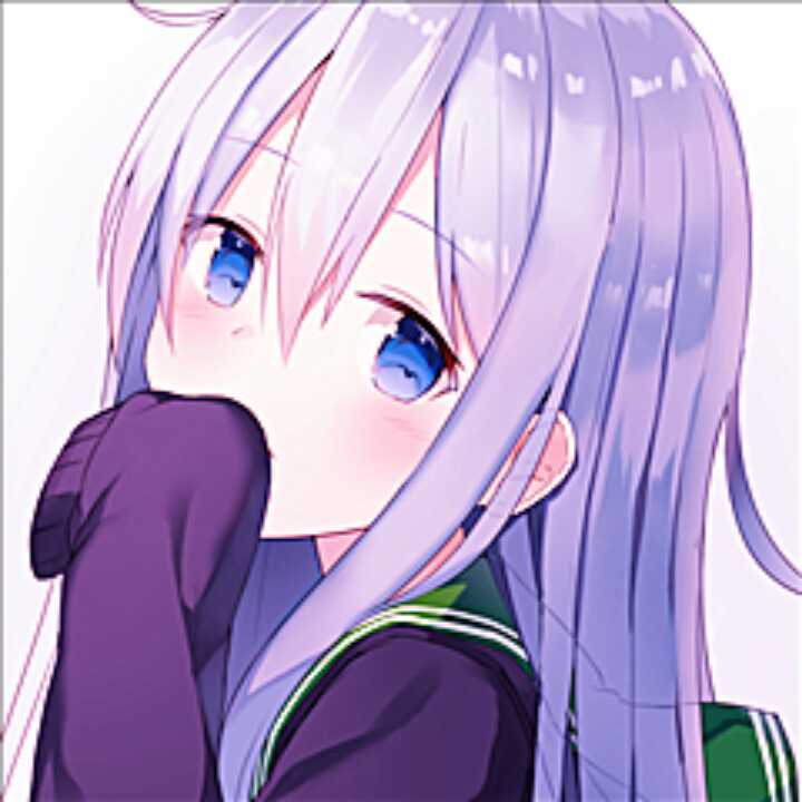 动漫头像少女自截调色侵权删