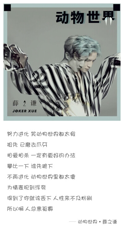 动物世界——薛之谦