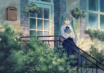 初音未来 绘师：雨陌 本作品pixiv id=63450144