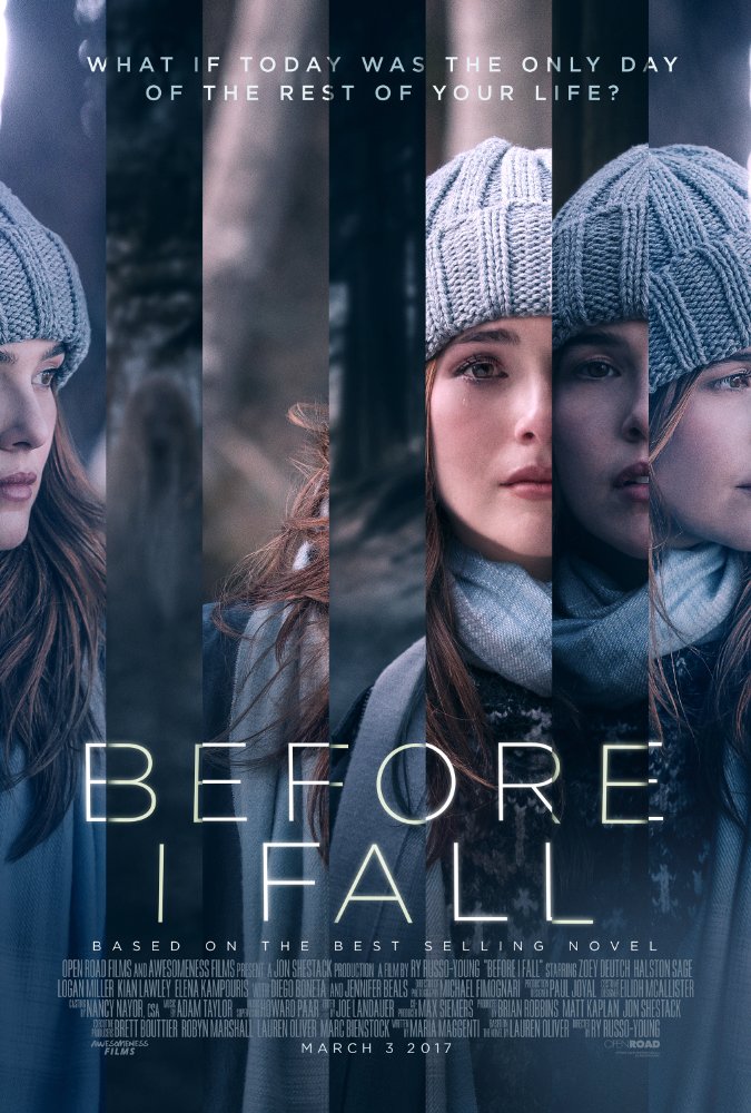 《忽然七日》(Before I Fall)2017年 美国 是由Zoey Deutch主演的电影，改编自同名小说，作者是劳伦·奥利弗。莎曼珊金斯顿在2月12日晚上发生意外，她感觉自己将永无止尽地坠落，但一个声响打断沉默，她醒过来了，闹钟已经响了二十分钟。现在是早上六点五十分，2月12日。意外过后，莎曼珊发现自己不断回到这一天，而她每一个不同的决定和选择，竟然都有深远的影响。她逐渐明白，自己仿佛肩负着某个使命，必须完成某些事、改变某些人的生命，也许，她一次又一次回到这一天，为的并不是要救自己，而是另一个人……个人觉得，比较平淡，不过也有它的意义