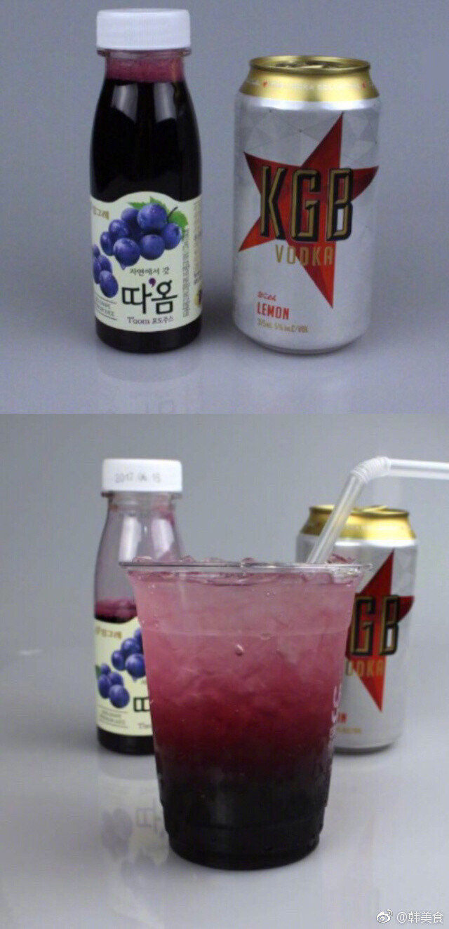 葡萄柠檬酒
葡萄果汁+KGB柠檬