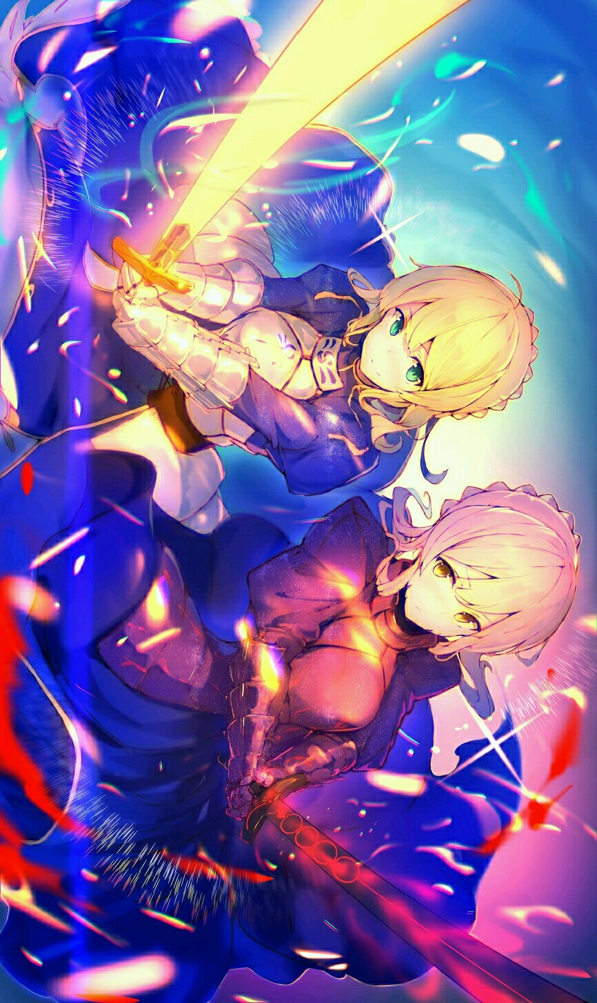 Fate/GrandOrder FATEシリーズの Fate/Zero Fate/staynight saber p站 pixiv 动漫 壁纸 头像 插画 次元 同人 原创 [命运之夜-零] 画师：enj!_ご依頼等受付中