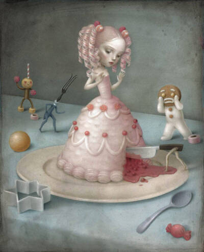 来自意大利女插画师Nicoletta Ceccoli，插画风格精致、诡谲、带有浓郁的奇幻之美，让人无法抗拒。 ​