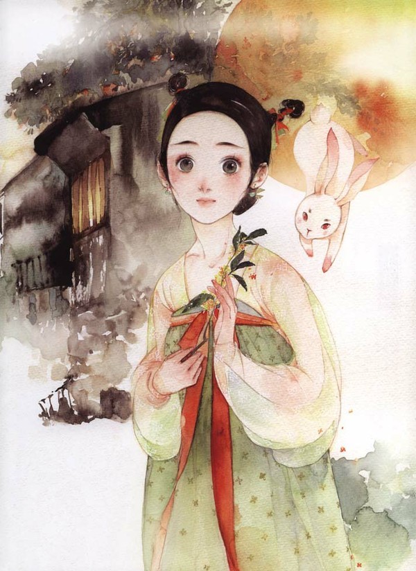 【侵删】
《花女词》
呀呀水彩仕女诗画集
作者:呀呀