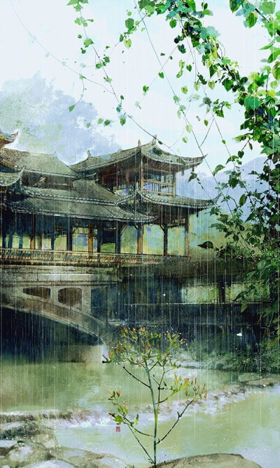 天青色等烟雨，而我在等你♧