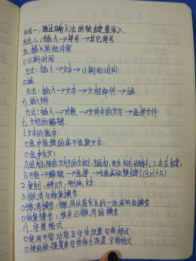 计算机等级考试 高级Office中的Word
自己写的笔记 内容和图片是一样的
第二页