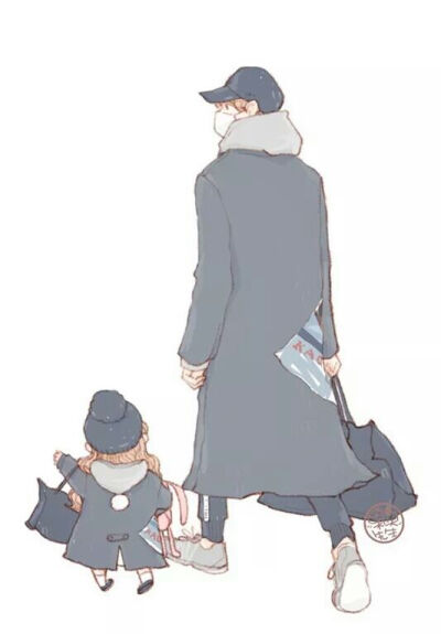 萌萌的父女♪(^∇^*)