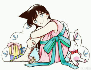 -.-）小礼物打上蝴蝶结带回家吧  新一:中间那个谁也不许动[瞪眼
