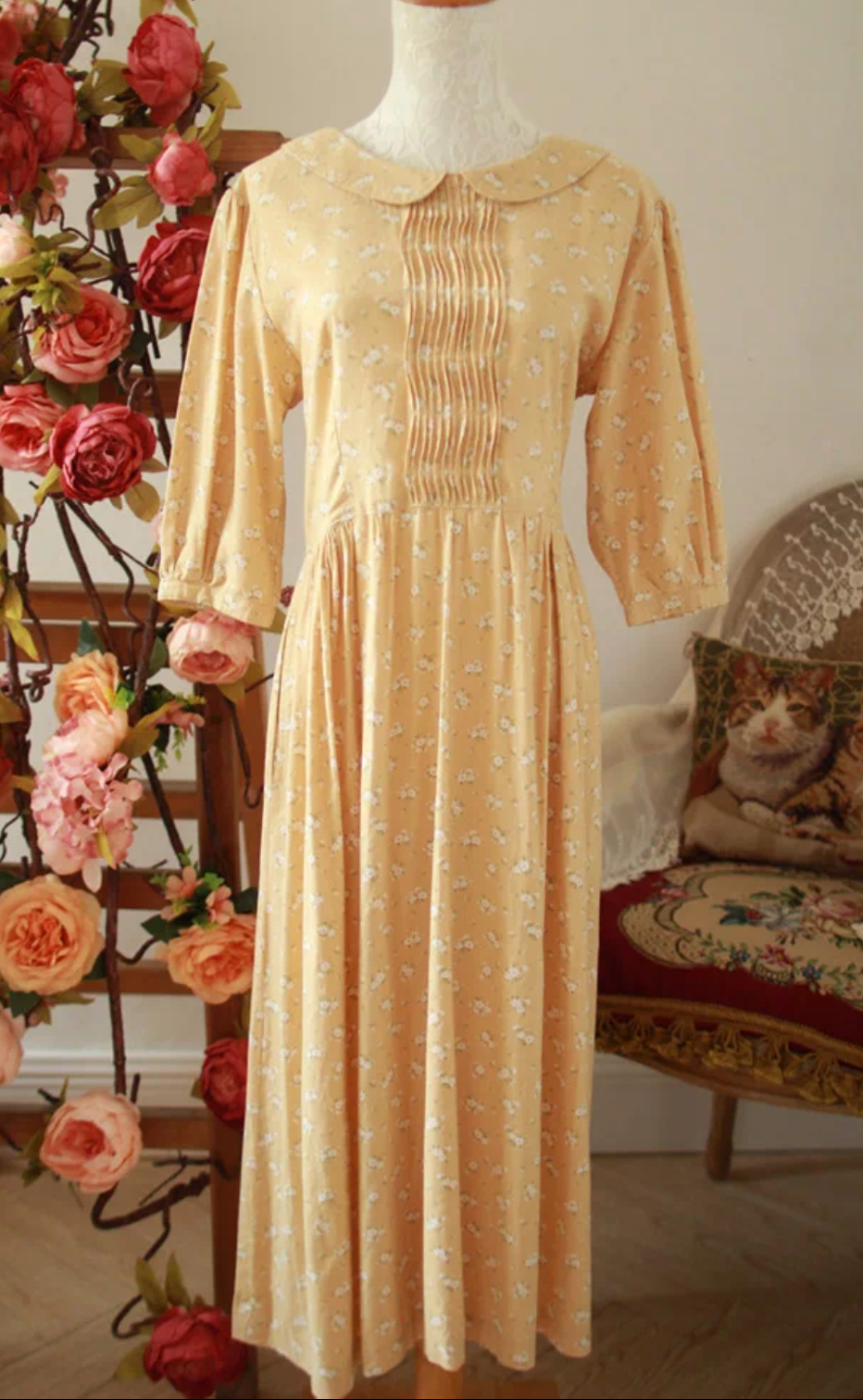 vintage古着连衣裙