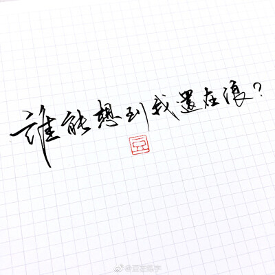 豆在练字