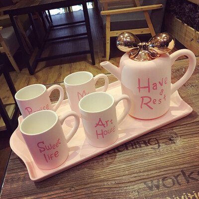 英式骨瓷咖啡杯套装欧式高档简约下午花茶茶具创意家用陶瓷水杯具 by：aStarry
