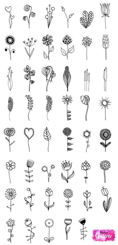 http://bunte-galerie.de/zentangle/doodle-blumen/