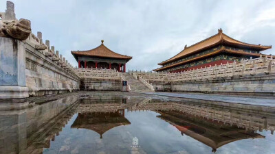 雨中故宫