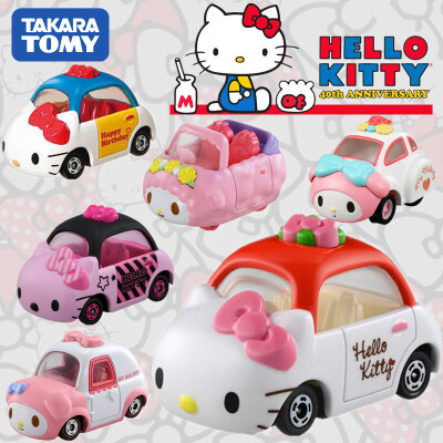 新品TOMY限量版凯蒂猫Hello Kitty汽车摆件 车载 车内装饰玩具