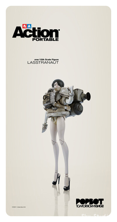 【3A TOYS】 LASSTRANAUT 1：12 女太空人 女宇航员