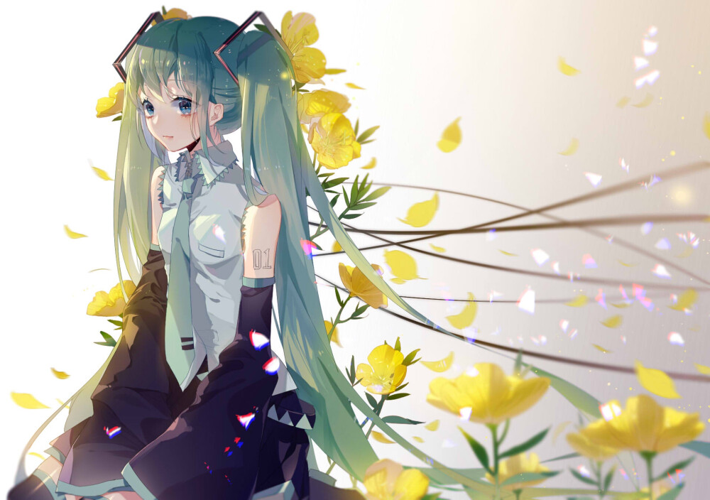 初音未来 绘师：织布机loom 本作品pixiv id=63564437