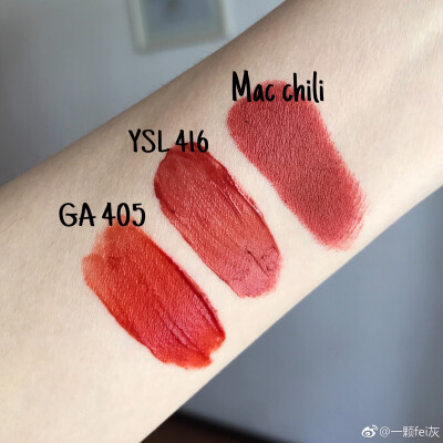 GA 405 & YSL 416 & MAC chili