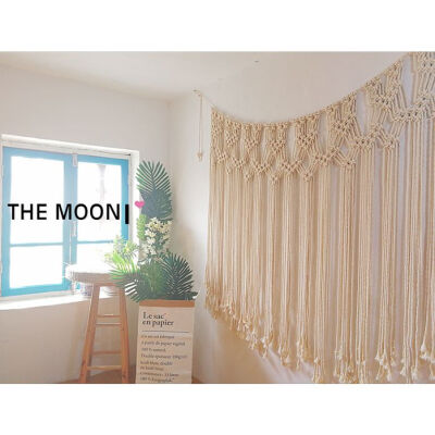 【爱你Te amo】满月君—挂毯手工编织家居墙饰 婚礼波西米亚壁挂