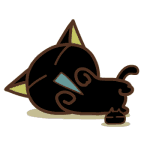 罗小黑黑猫可爱表情包懒腰