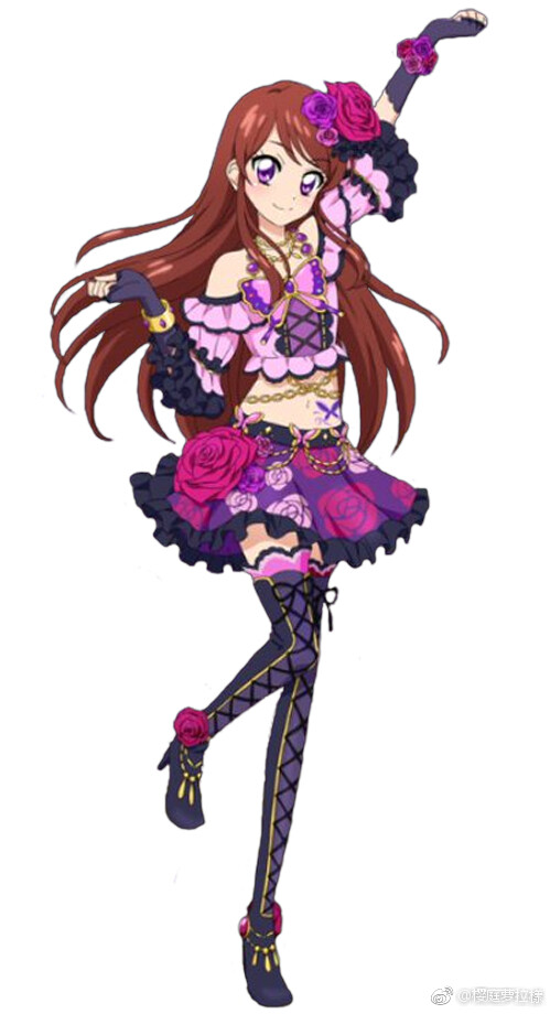 紫吹兰立绘 偶像活动官方图片 图源自微博@樱庭萝拉樣