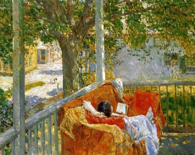 Couch On The Porch，Childe Hassam［美］
留一点时间，去爱那质朴而崇高的事物。