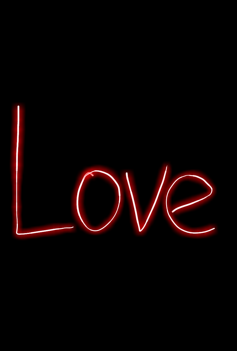 荧光手写 LOVE