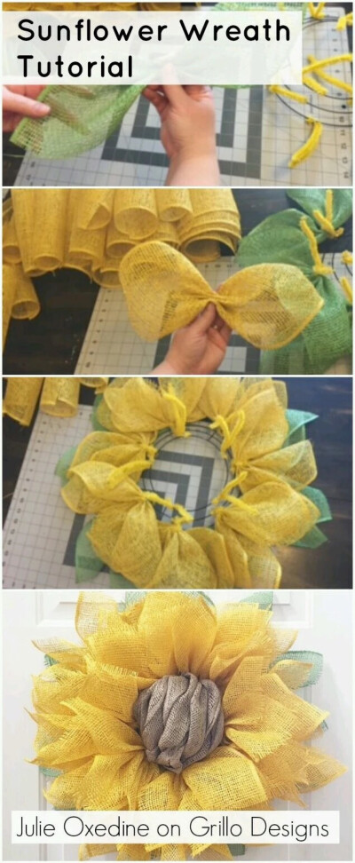 Sunflower Wreath Tutorial