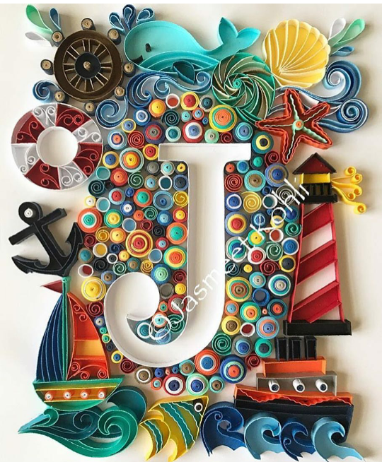 *衍纸* sometimes creativity with letter J