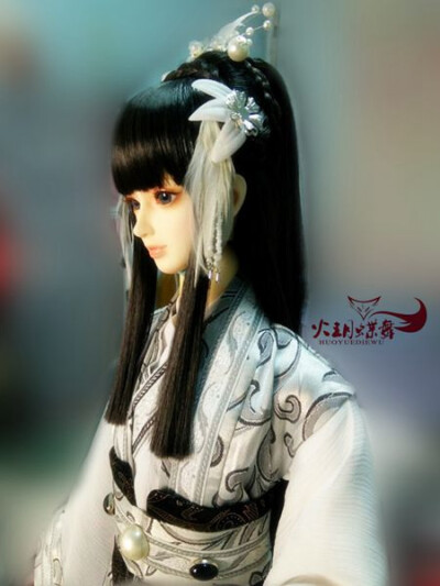 【火玥】BJD 古装假发造型盘发 展示（女）——潘迎紫版 小龙女